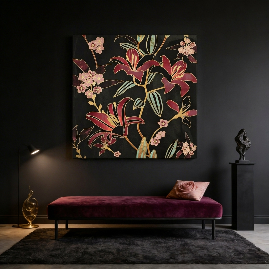 Lily Matte Canvas, Stretched, No Frame