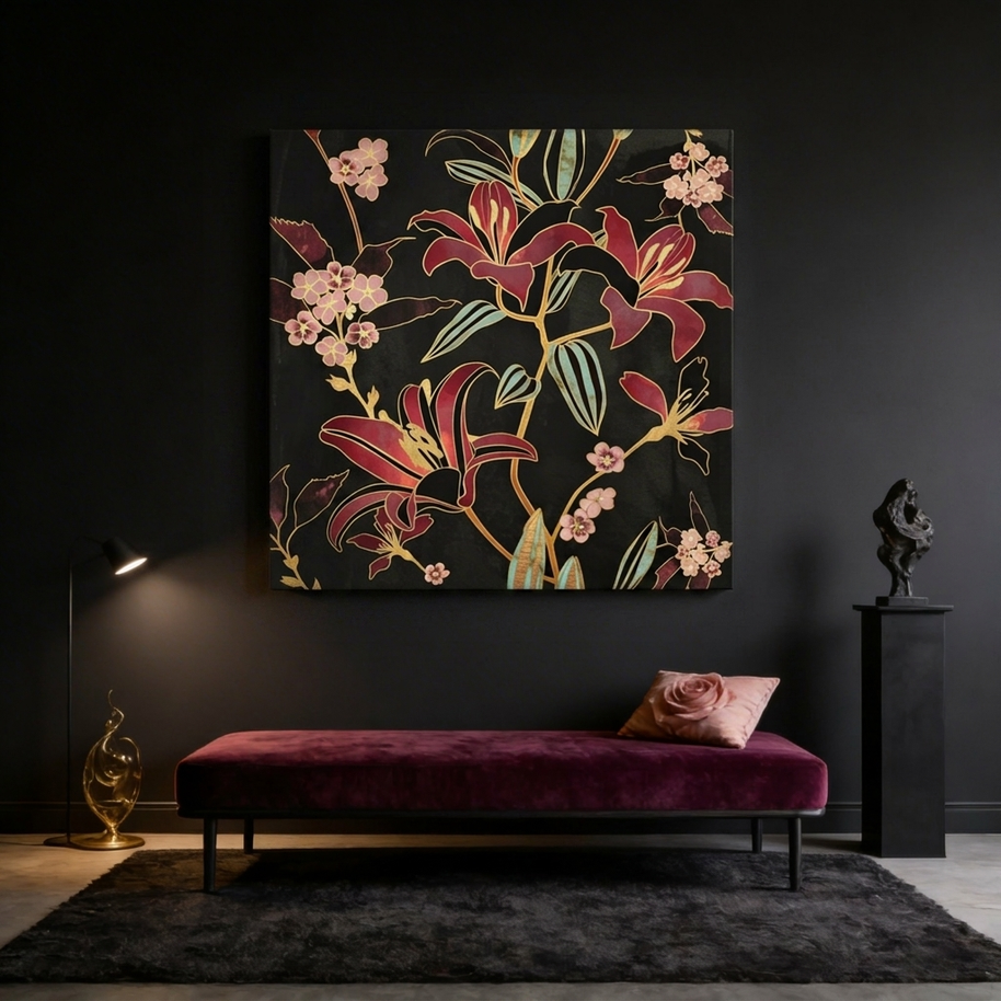 Lily Matte Canvas, Stretched, No Frame