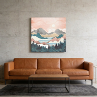 Lake Sunrise Matte Canvas, Stretched, No Frame