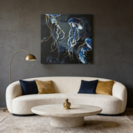 Metallic Ocean III Matte Canvas, Stretched, No Frame