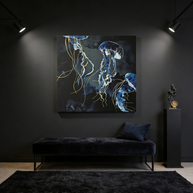 Metallic Ocean III Matte Canvas, Stretched, No Frame