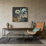 Metallic Octopus II Matte Canvas, Stretched, No Frame