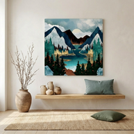 River Vista Matte Canvas, Stretched, No Frame