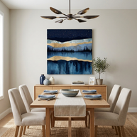 Midnight Lake Matte Canvas, Stretched, No Frame