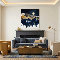 Midnight Winter Matte Canvas, Stretched, No Frame