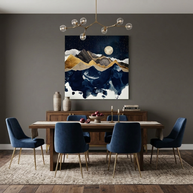Midnight Winter Matte Canvas, Stretched, No Frame