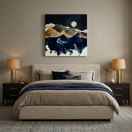 Midnight Winter Matte Canvas, Stretched, No Frame