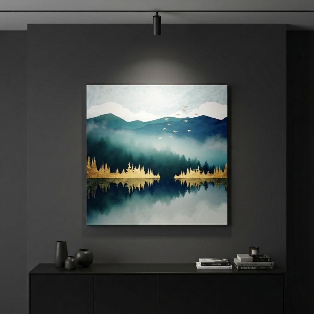 Mist Reflection Matte Canvas, Stretched, No Frame