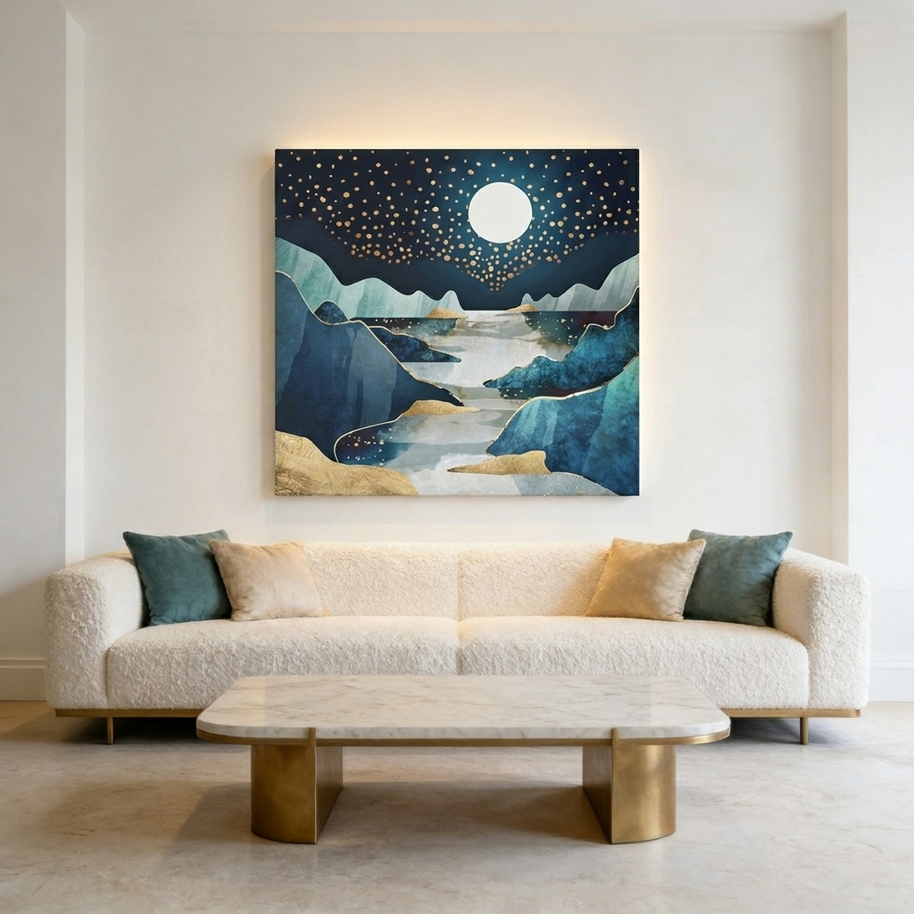 Moon Glow Matte Canvas, Stretched, No Frame