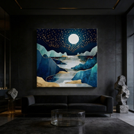 Moon Glow Matte Canvas, Stretched, No Frame