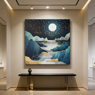 Moon Glow Matte Canvas, Stretched, No Frame
