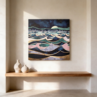 Moonlit Ocean Matte Canvas, Stretched, No Frame