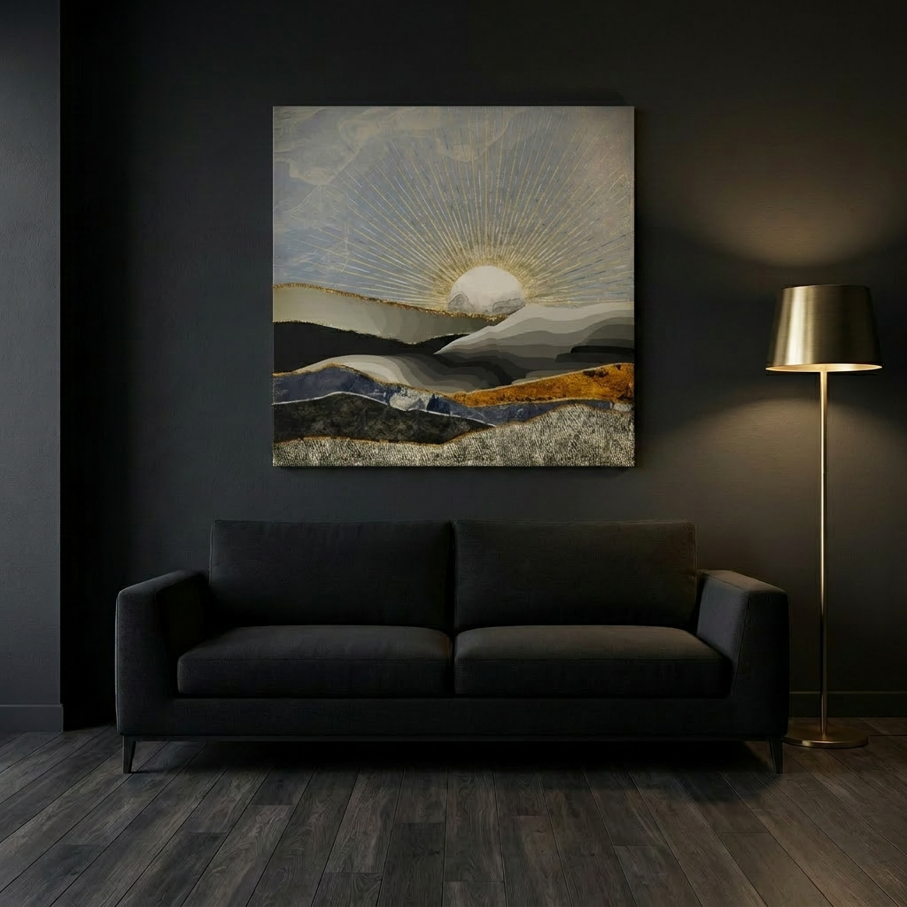 Morning Sun Matte Canvas, Stretched, No Frame