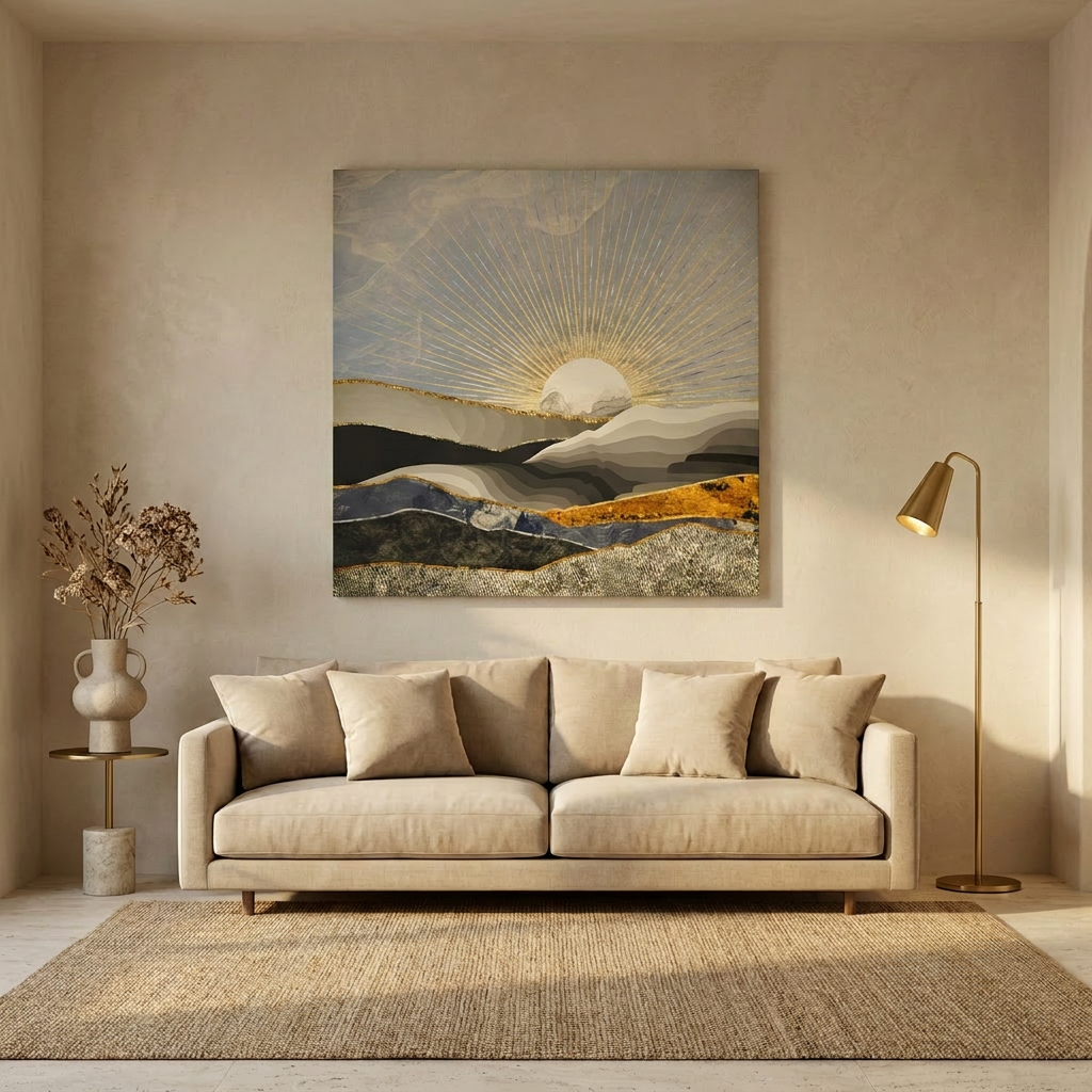Morning Sun Matte Canvas, Stretched, No Frame