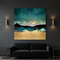 Peacock Vista Matte Canvas, Stretched, No Frame