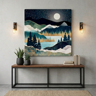 Star Lake Matte Canvas, Stretched, No Frame