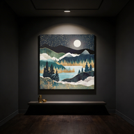 Star Lake Matte Canvas, Stretched, No Frame