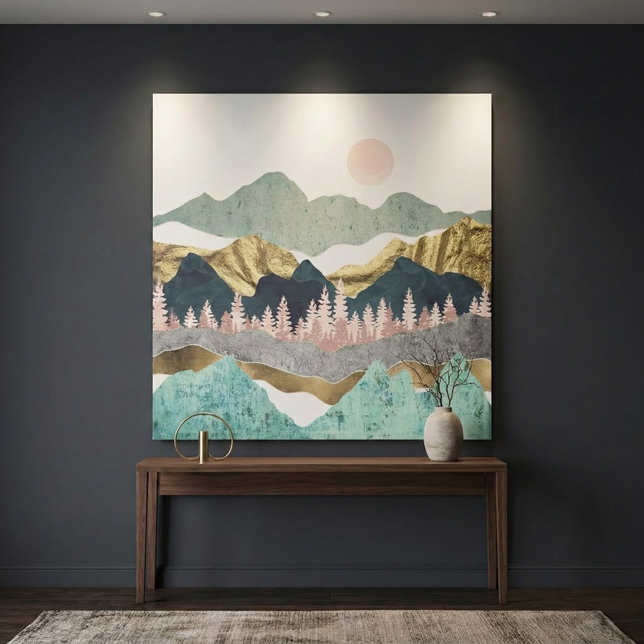 Summer Vista Matte Canvas, Stretched, No Frame