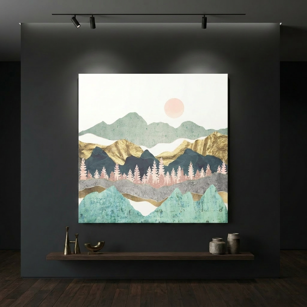 Summer Vista Matte Canvas, Stretched, No Frame