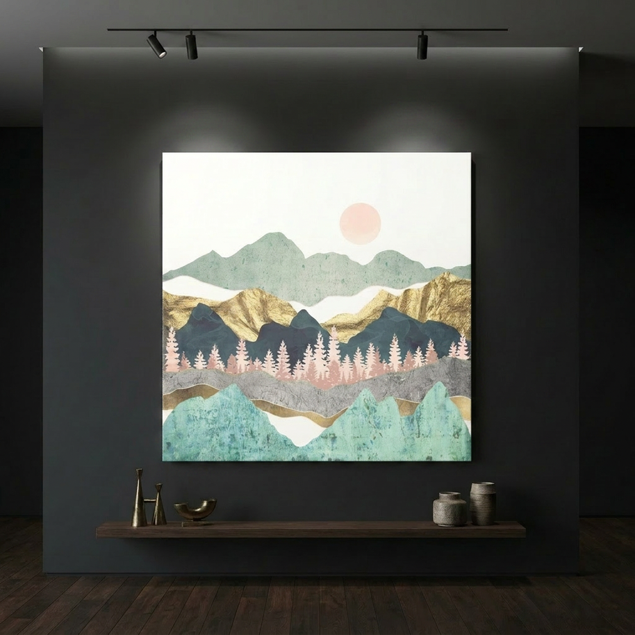 Summer Vista Matte Canvas, Stretched, No Frame