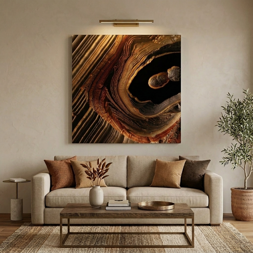 Tigers Eye Canyon Matte Canvas, Stretched, No Frame