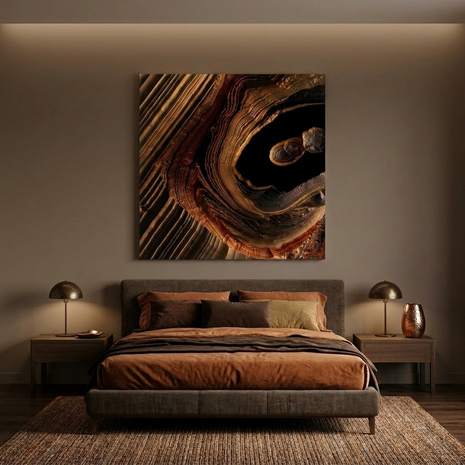Tigers Eye Canyon Matte Canvas, Stretched, No Frame