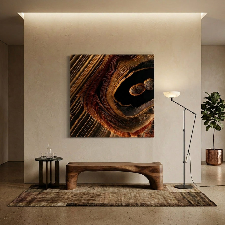 Tigers Eye Canyon Matte Canvas, Stretched, No Frame