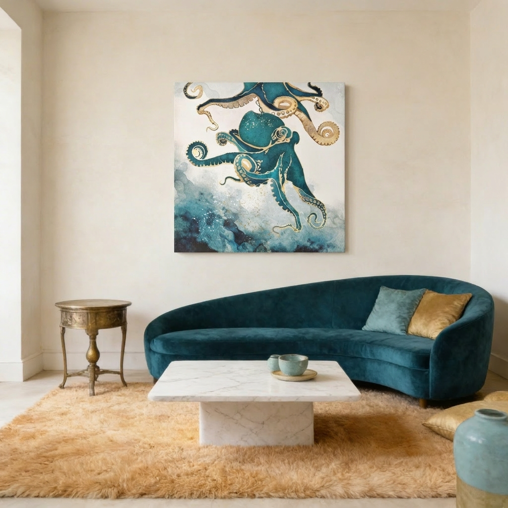 Underwater Dream V Matte Canvas, Stretched, No Frame