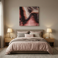 Velvet Cake Abstract Matte Canvas, Stretched, No Frame