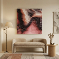 Velvet Cake Abstract Matte Canvas, Stretched, No Frame