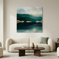 Waters Edge Reflection Matte Canvas, Stretched, No Frame