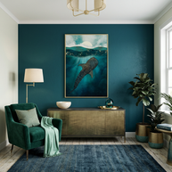 Metallic Whale Shark - Poster Print - No Frame