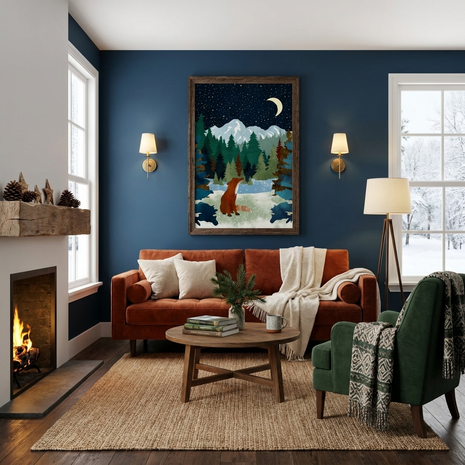 Winter Fox - Poster Print - No Frame