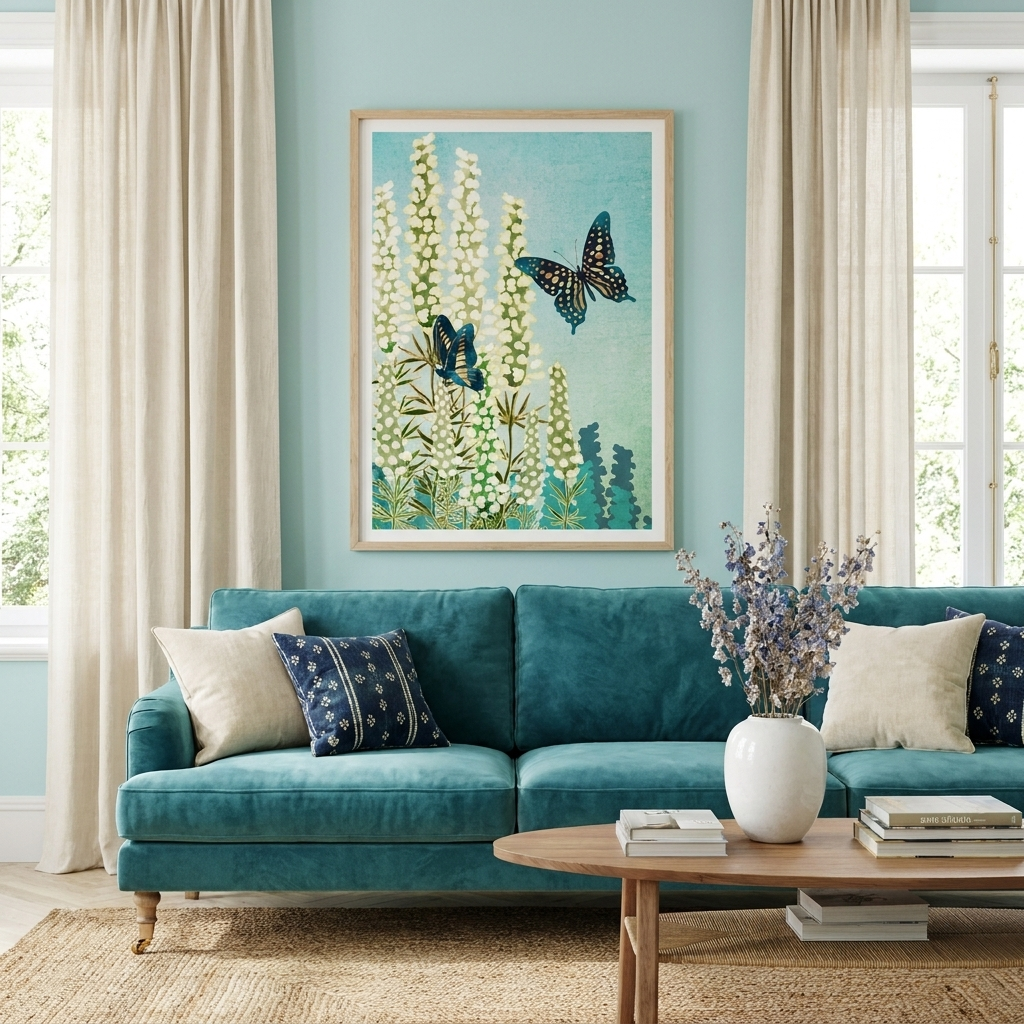 Butterfly Garden - Poster Print - No Frame