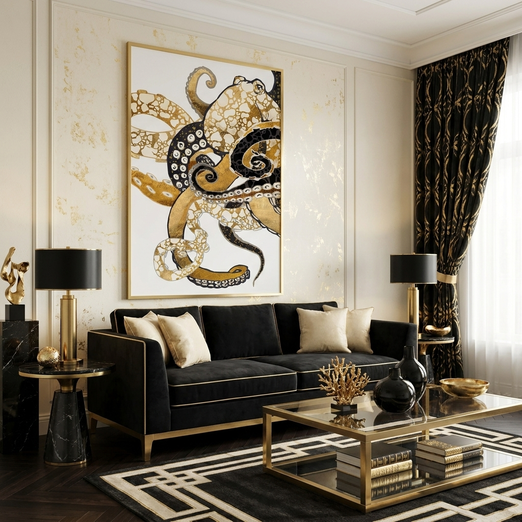 Metallic Octopus - Poster Print - No Frame