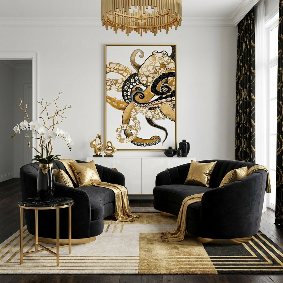 Metallic Octopus - Poster Print - No Frame