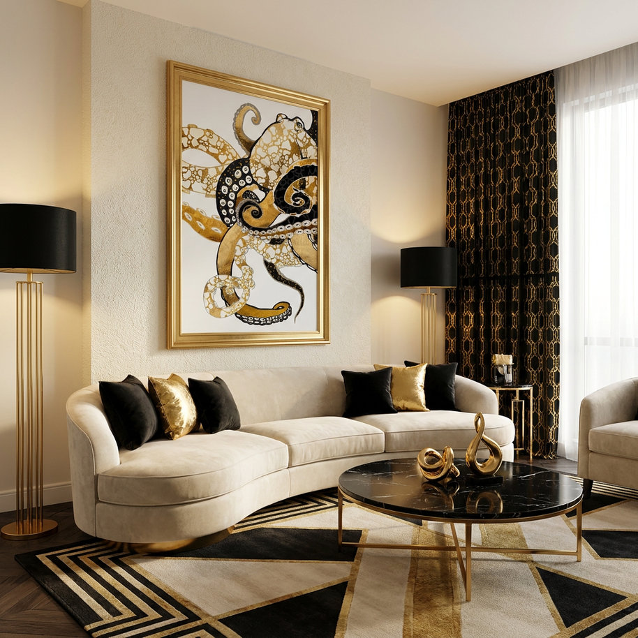 Metallic Octopus - Poster Print - No Frame