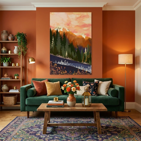 Mountain Dusk - Poster Print - No Frame