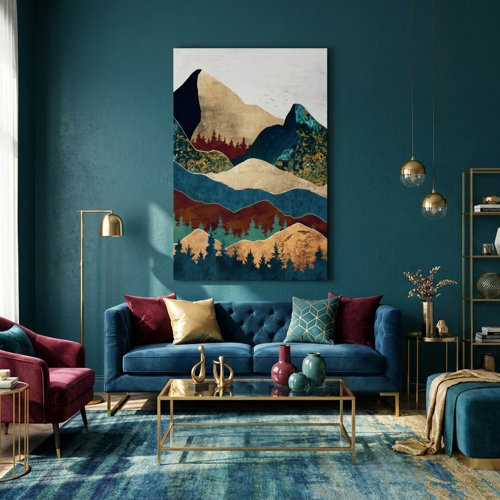 Malachite Mountains - Poster Print - No Frame