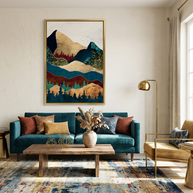 Malachite Mountains - Poster Print - No Frame