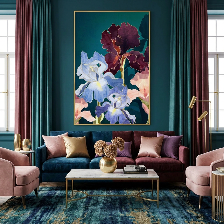 Iris Abstract - Poster Print - No Frame