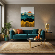 Turquoise Vista - Poster Print - No Frame