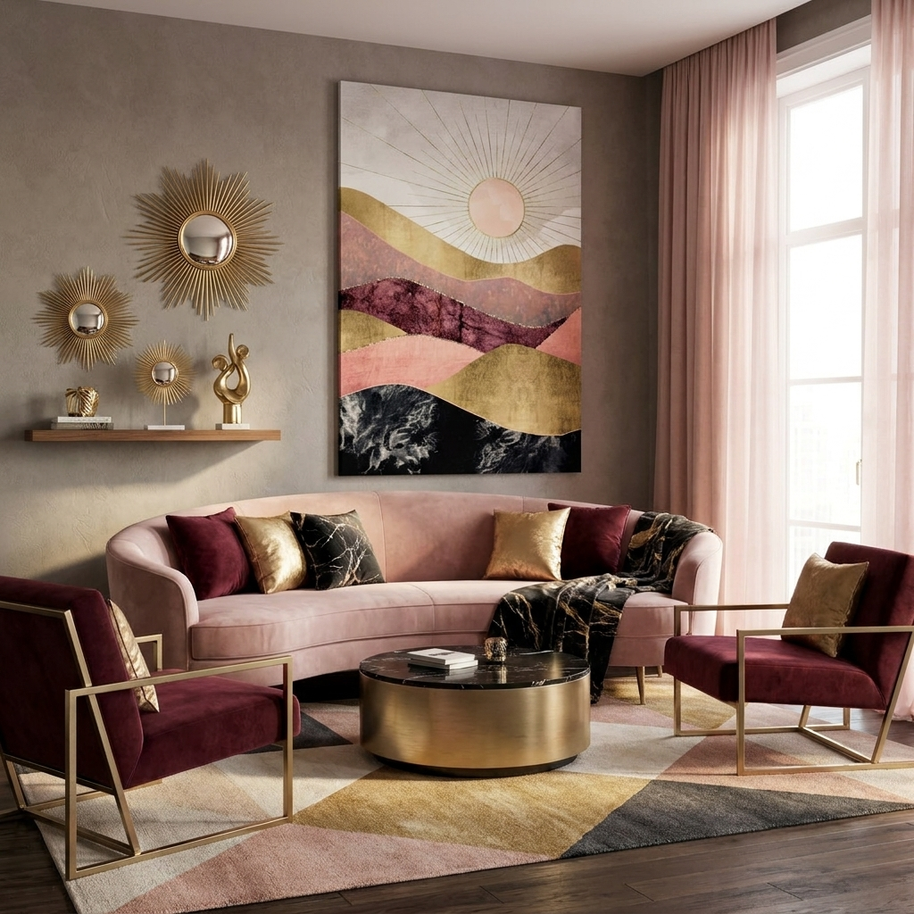Blush Sun - Poster Print - No Frame