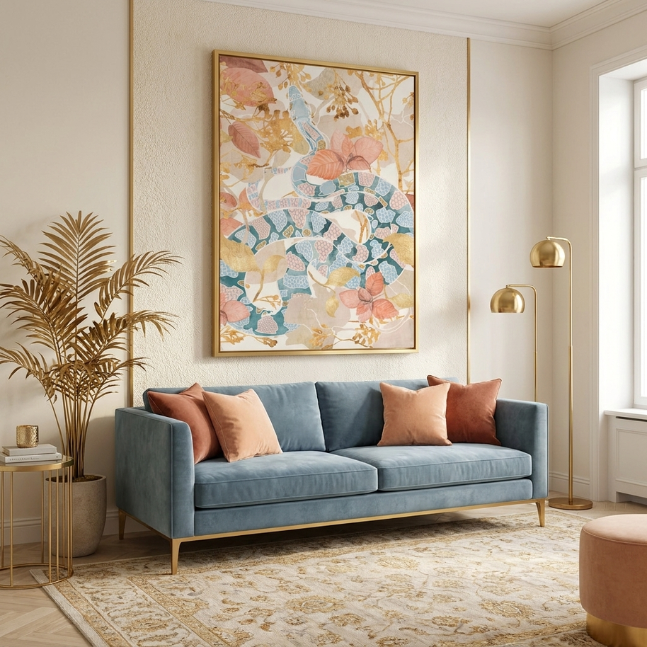 Coral Spring Garden - Poster Print - No Frame