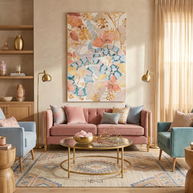 Coral Spring Garden - Poster Print - No Frame