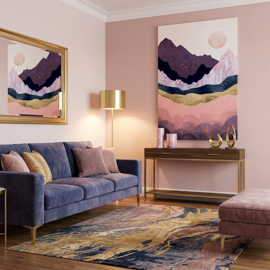 Mauve Mist - Poster Print - No Frame