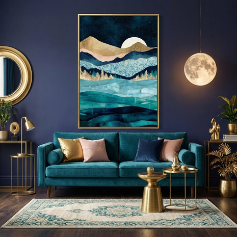 Midnight Ocean - Poster Print - No Frame