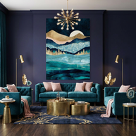 Midnight Ocean - Poster Print - No Frame
