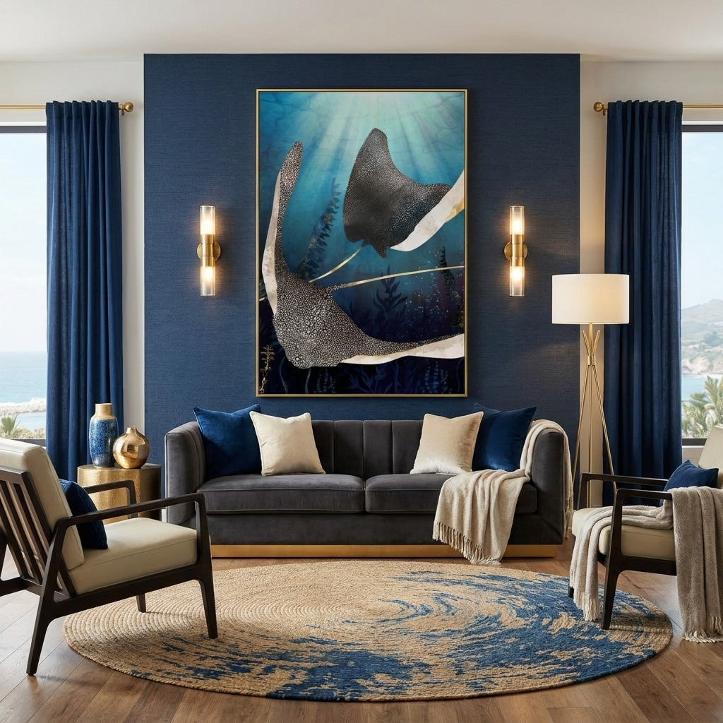 Metallic Stingray - Poster Print - No Frame