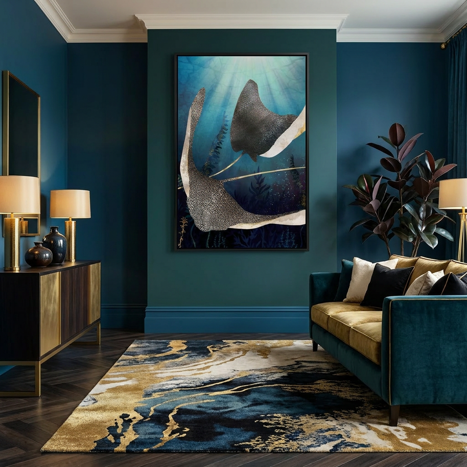 Metallic Stingray - Poster Print - No Frame